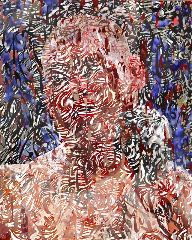 Alex Fischer, The Fighter, 2018-01-18, 30×24″ / 762×610㎜, print